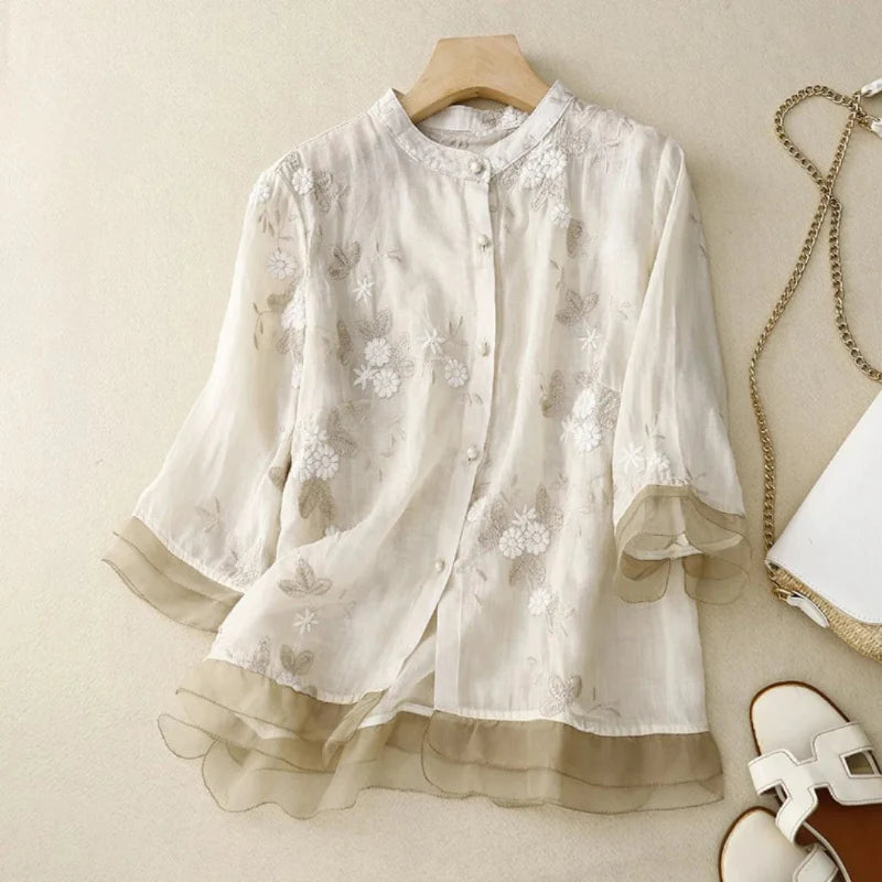 Ayden™ | Embroidered blouse