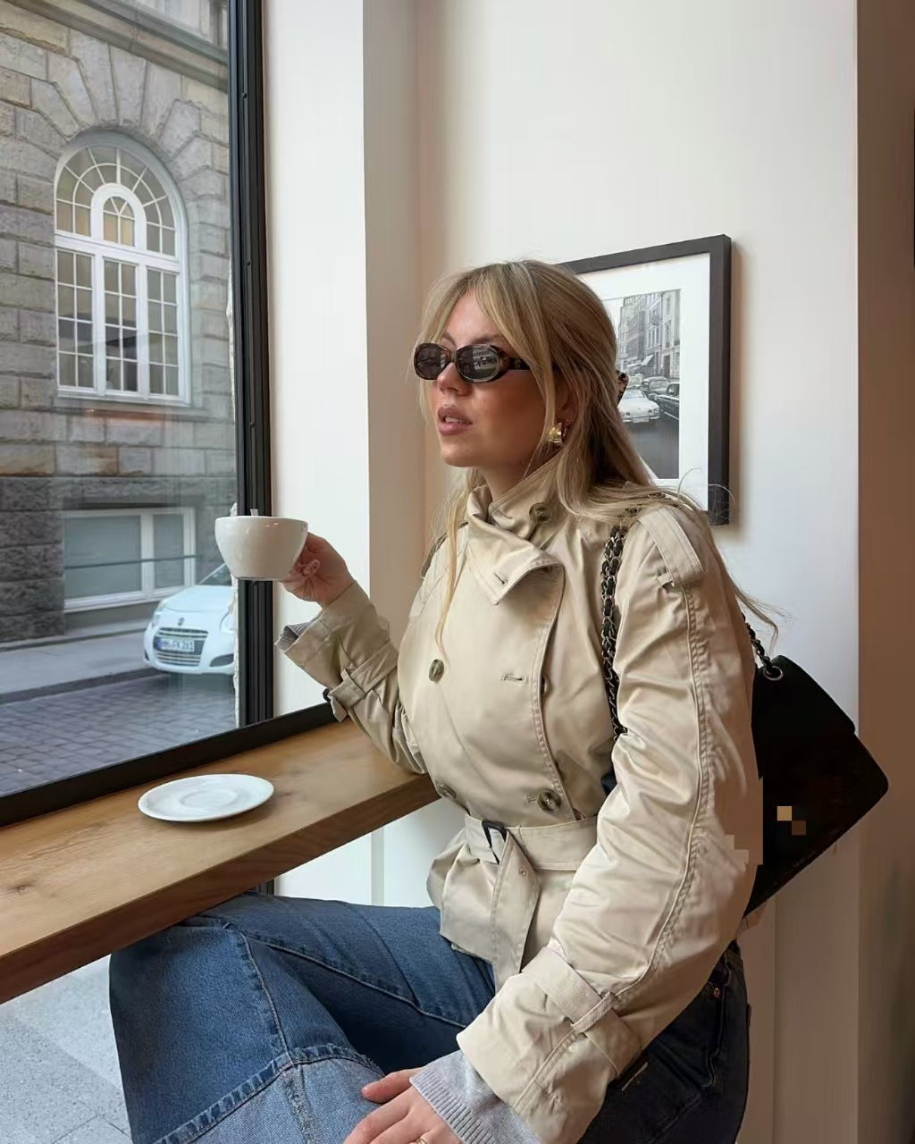 Ayden - Trench jacket with waist belt