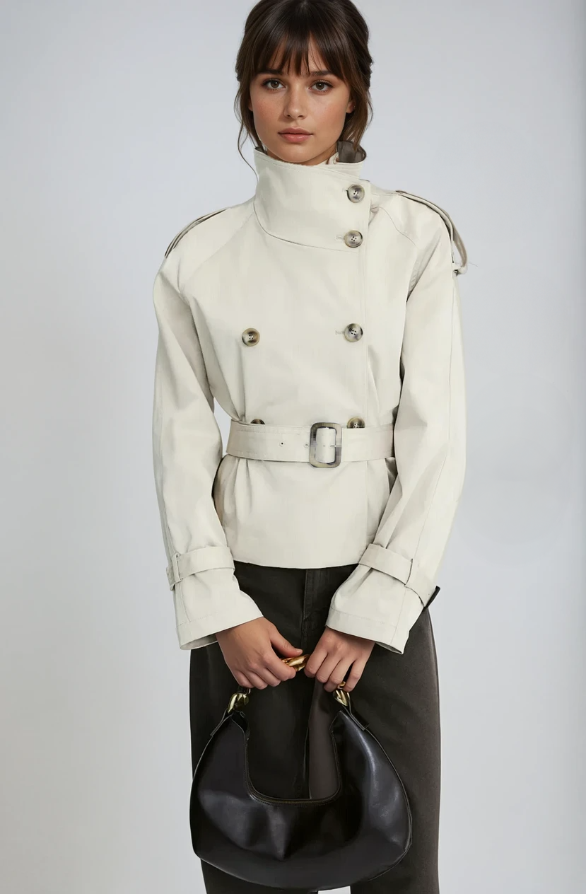 Ayden - Trench jacket with waist belt