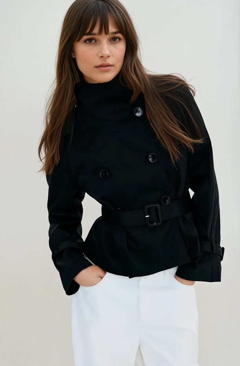 Ayden - Trench jacket with waist belt