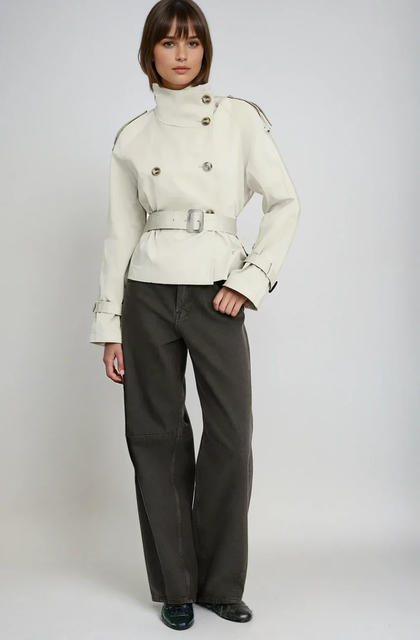 Ayden - Trench jacket with waist belt